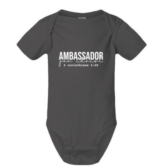 Ambassador For Him Christian Baby Jumpsuit - ClaimedbyGodDesigns