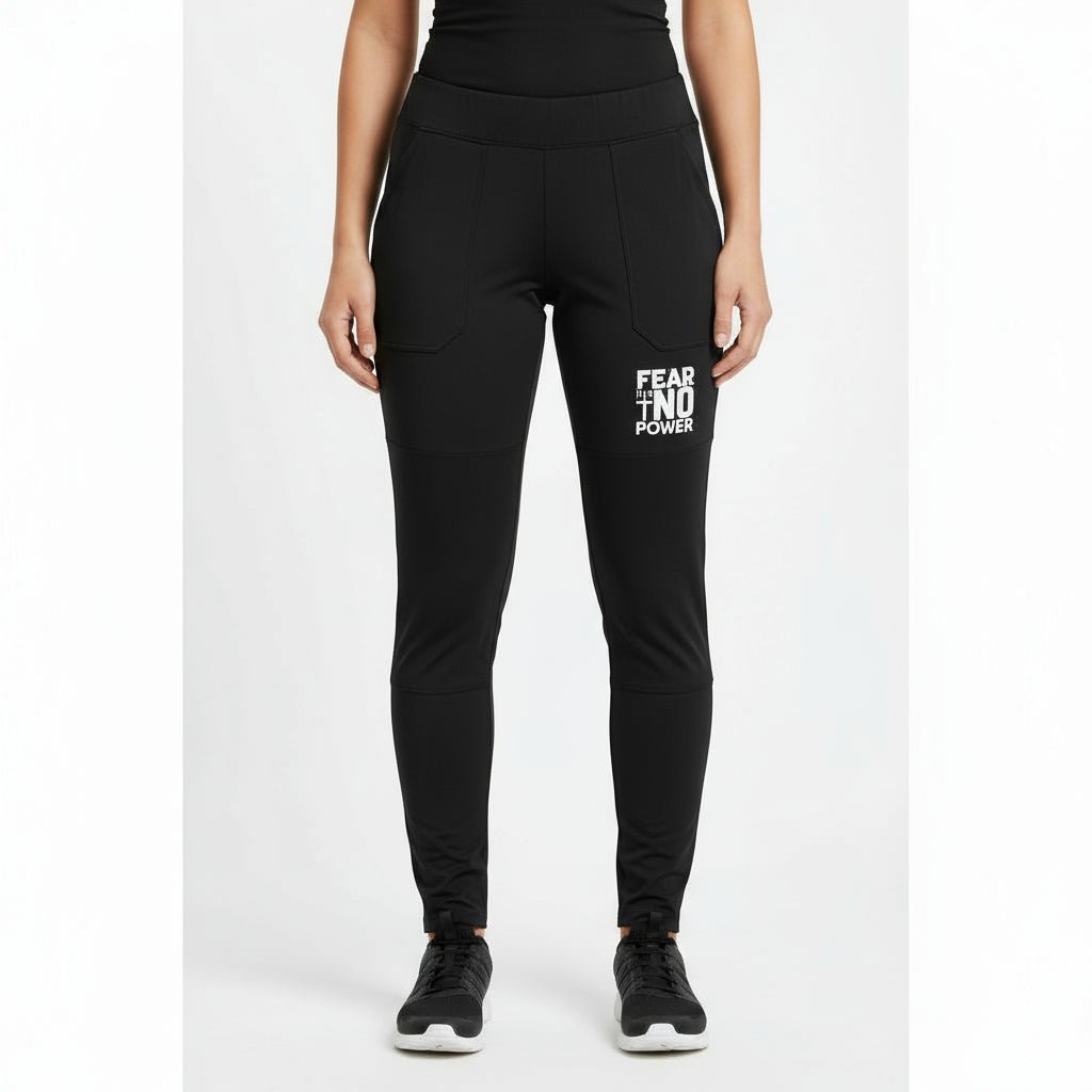 Fear has no power Women’s Christian Leggings - ClaimedbyGodDesigns