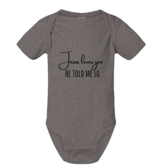 He Told Me So Christian Baby Jumpsuit - ClaimedbyGodDesigns