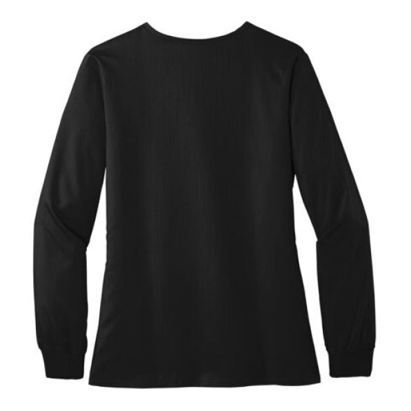 Less of Me Women’s Christian Premiere Flex Full - Zip Scrub Jacket – Comfortable, Stylish, and Flexible Workwear - ClaimedbyGodDesigns