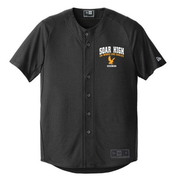Soar High Men’s Christian Full - button Jersey - ClaimedbyGodDesigns