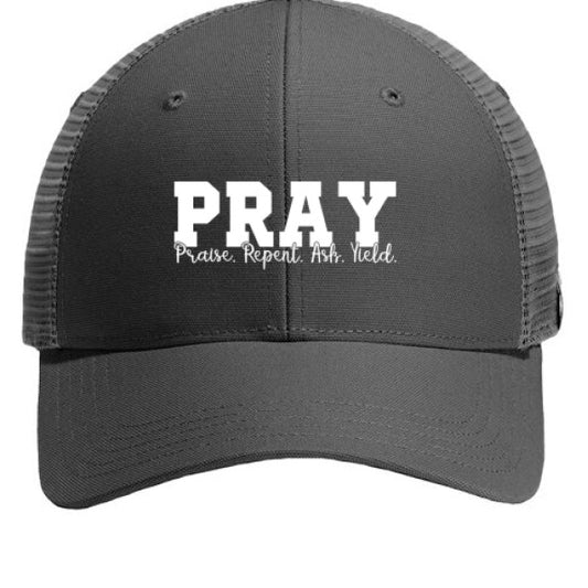 Pray Adult Christian Hat - ClaimedbyGodDesigns