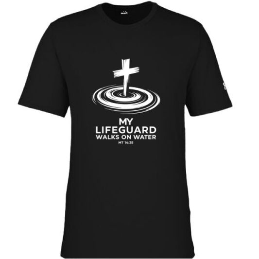 My Lifeguard Walks On Water 2 Men's Christian T-shirt - ClaimedbyGodDesigns
