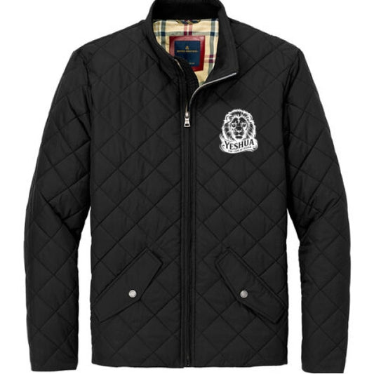Yeshua Lion Of Judah Men's Christian Quilted Jacket - ClaimedbyGodDesigns