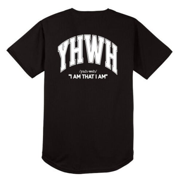 Yahweh Men's Christian Full Button Jersey - ClaimedbyGodDesigns