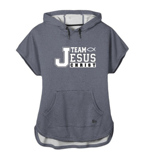 Team Christian Women's Performance Short Sleeve Hooded Sweatshirt – Lightweight, Comfortable, and Sporty Gym Wear - ClaimedbyGodDesigns