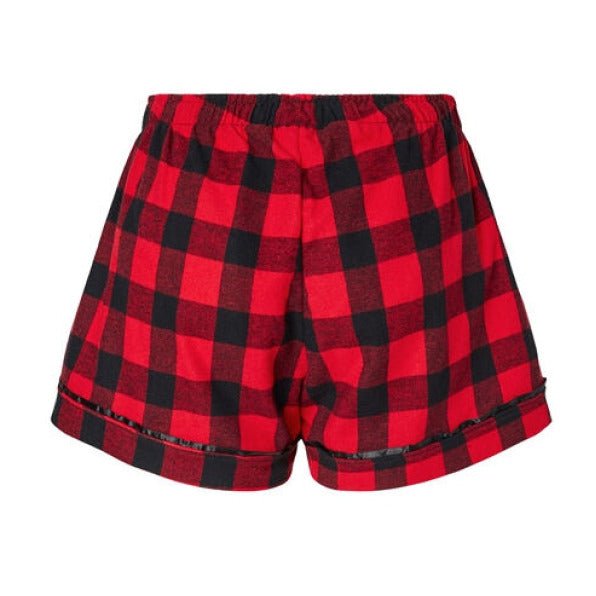 Team Him Christian Women's Flannel Shorts - ClaimedbyGodDesigns