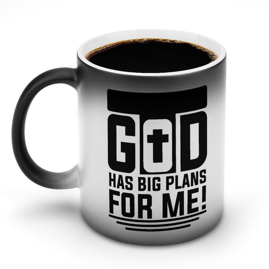 He Has Big Plans For Me Christian Color Changing Mug (Dual-sided)