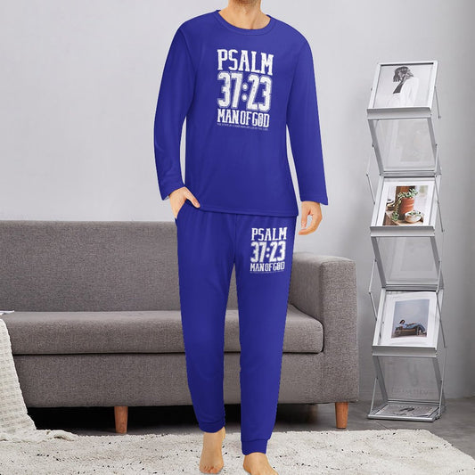 Psalm 37:23 Man Of God Men's Christian Pajamas SALE-Personal Design
