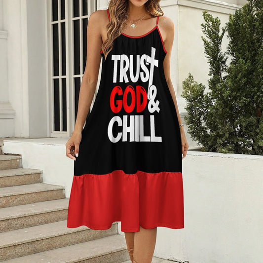 Trust God & Chill Women's Christian Casual Dress SALE-Personal Design