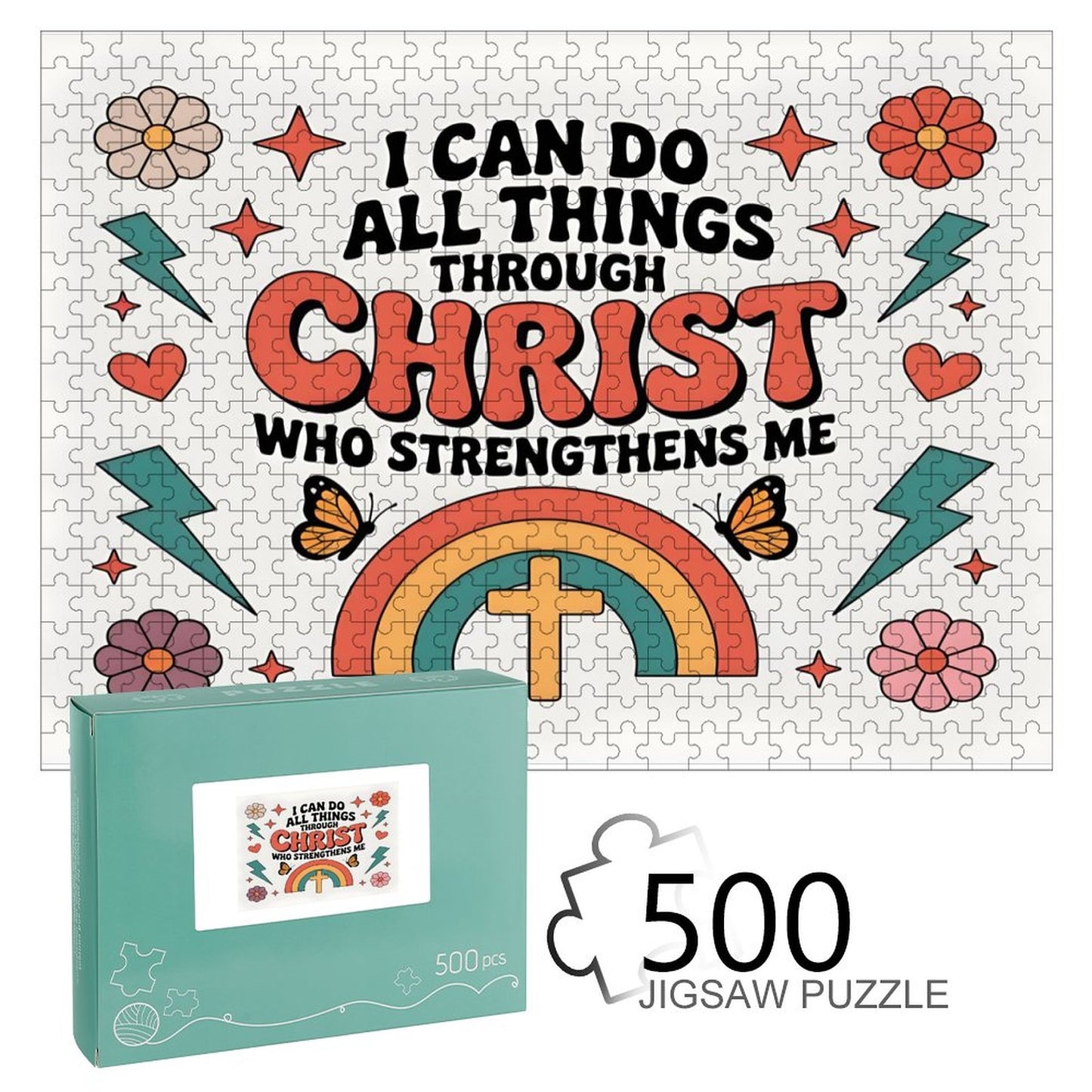 I Can Do All Things Christian Horizontal Wooden Puzzle