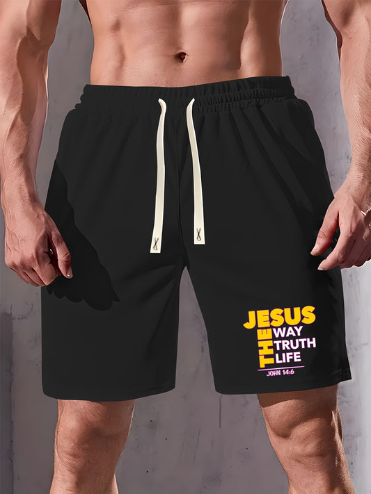 JESUS THE WAY THE TRUTH THE LIFE Men's Christian Shorts claimedbygoddesigns