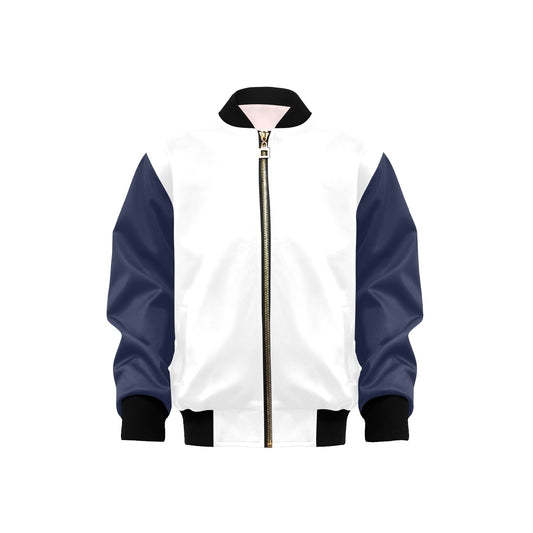 BORN TO FOLLOW HIM Kids' Bomber Jacket with Pockets - ClaimedbyGodDesigns