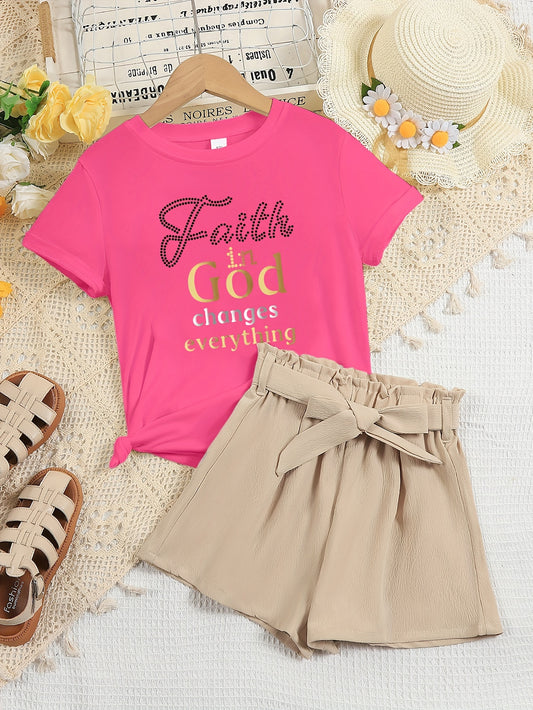 Faith In God Changes Everything Youth Christian Casual Outfit claimedbygoddesigns