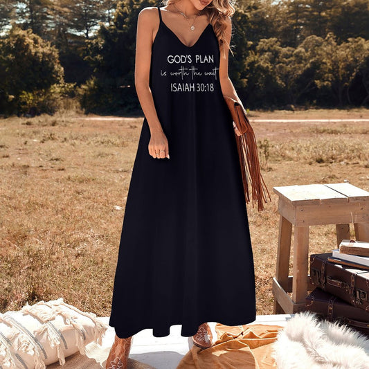 His Plan Is Worth The Wait Women's Christian Ankle-length Slip Dress