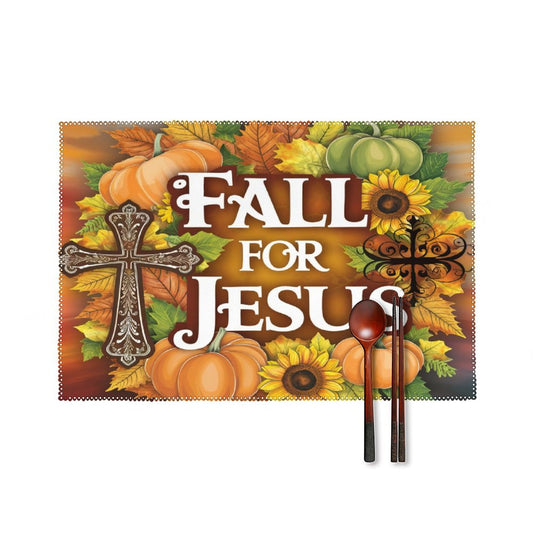 Fall For Him Christian Table Placemat Set of 4