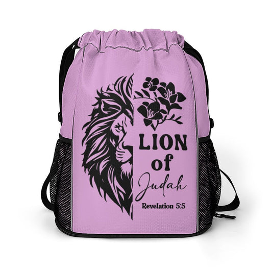 Lion Of Judah Christian Waffle Cloth Drawstring Bag SALE-Personal Design