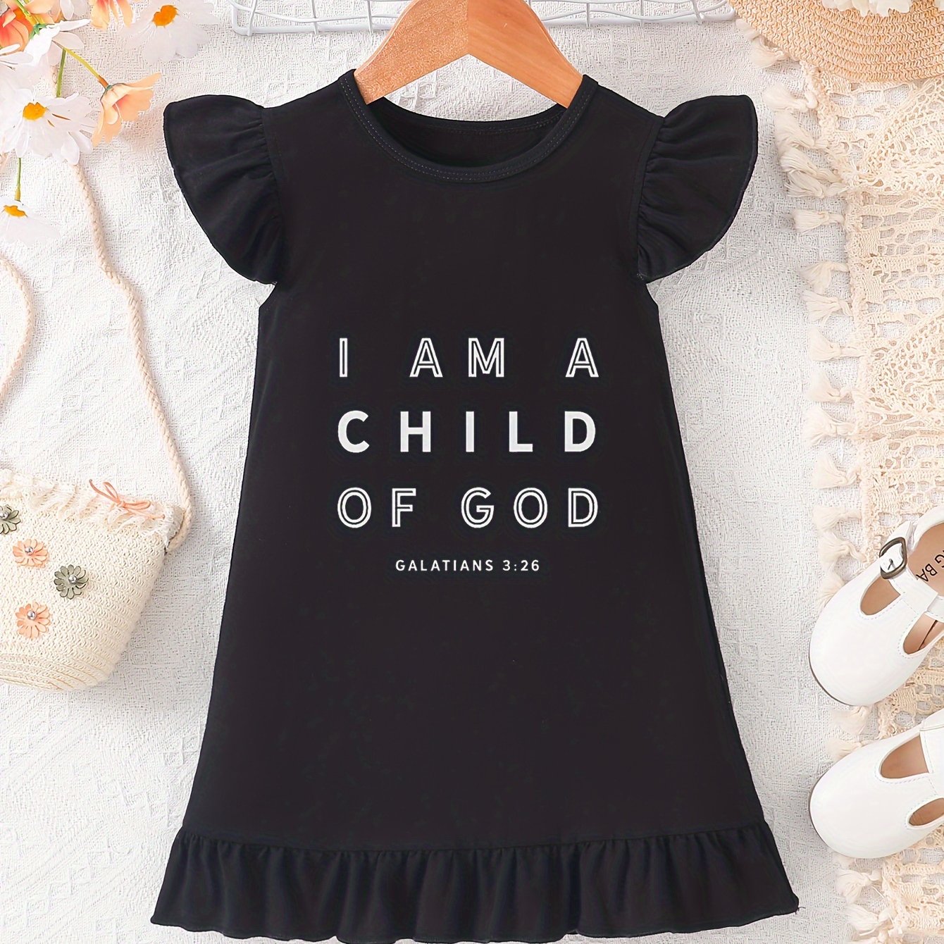 I AM A CHILD OF GOD Christian Toddler Dress claimedbygoddesigns