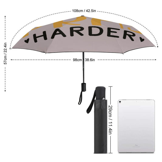 Hustle Hard And Pray Harder Christian Umbrella