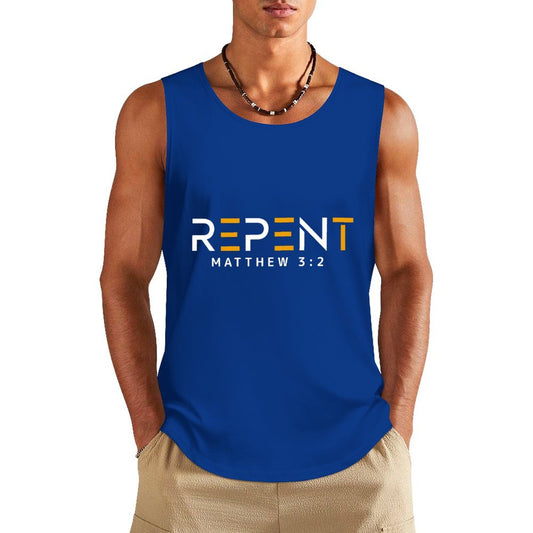 Repent Men's Christian Tank Top SALE-Personal Design