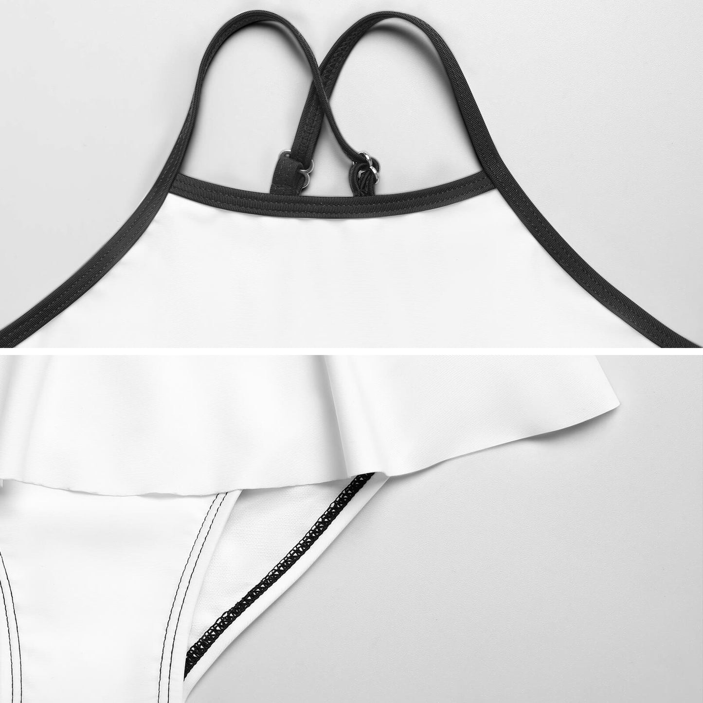Peas Be Still Kids One‑Piece Ruffle Strap Christian Swimsuit