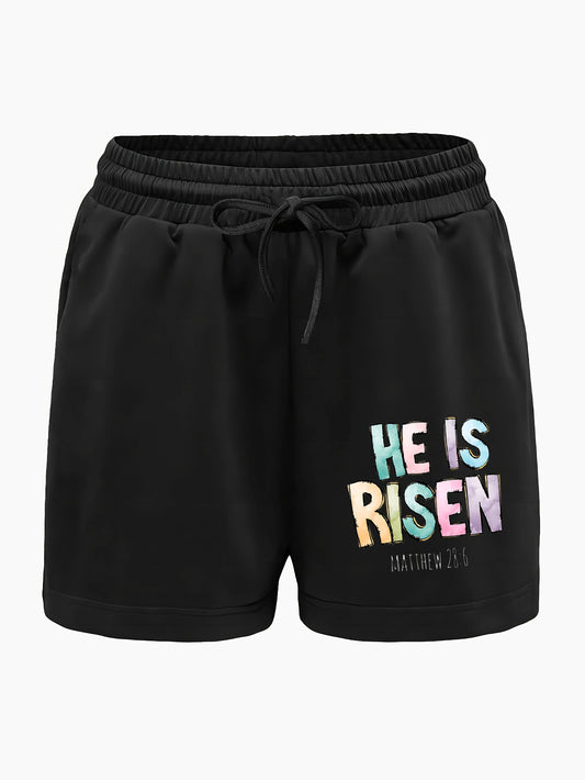 He Is Risen Women's Christian Shorts claimedbygoddesigns