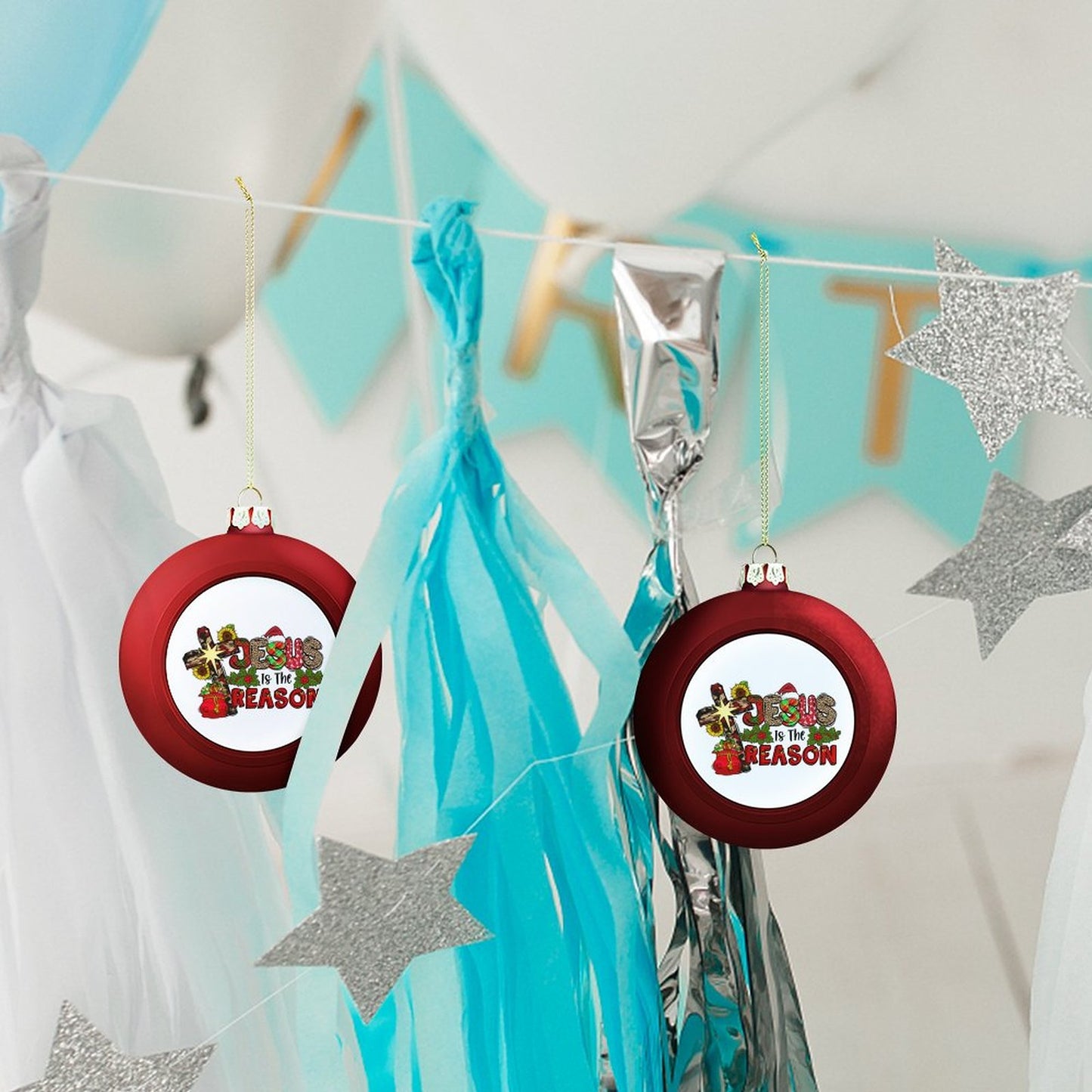 He Is The Reason Christian Christmas Tree Hanging Ball