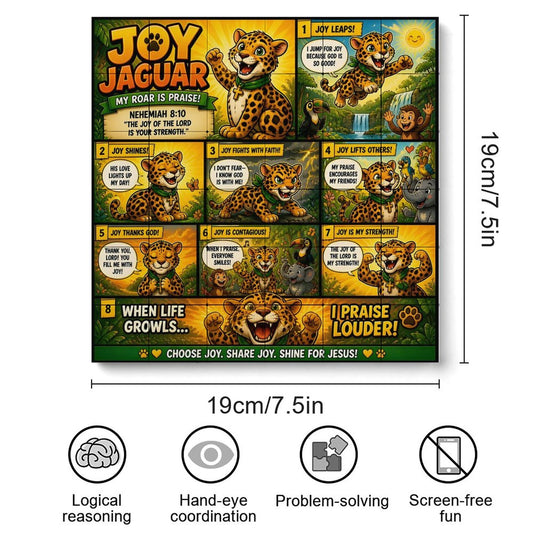 Joy Jaguar – Building Block Puzzle Ornament - ClaimedbyGodDesigns