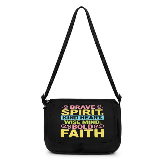 Bold Faith Christian Kids Flap Crossbody Bag - ClaimedbyGodDesigns
