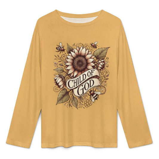 His Child (flower) Flannel Christian Women's 2-Piece Pajama Set