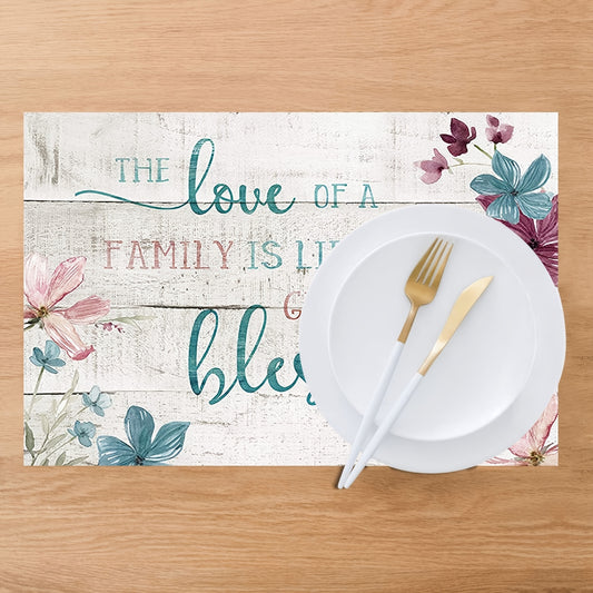 The Love Of A Family Christian Table Placemat 12*18in claimedbygoddesigns