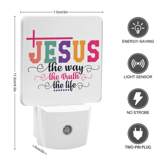 The Way The Truth The Life Christian Night Light For Kids - ClaimedbyGodDesigns