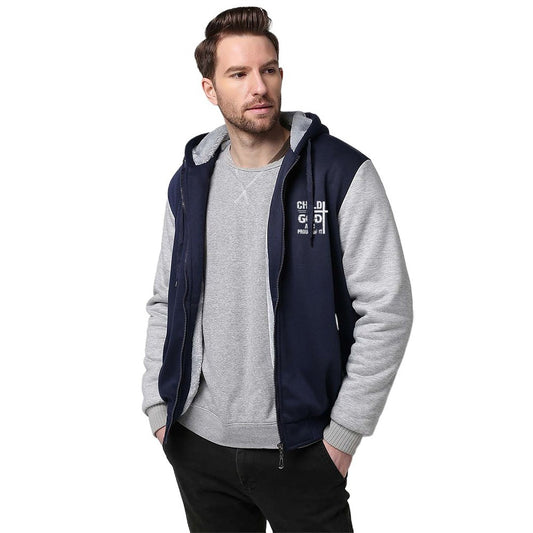 Child Of God And Proud Of It Men’s Christian Plush Full Zip Hooded Sweatshirt SALE-Personal Design