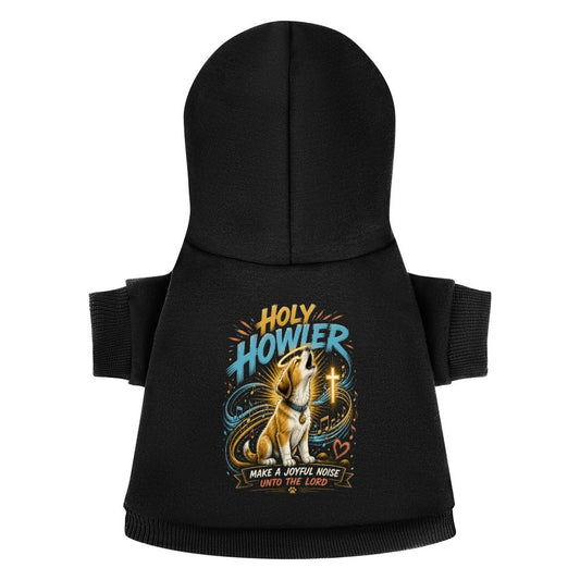 Holy Howler Christian Pet Hooded Pullover Sweatshirt Dog Hoodie Warm, Soft & Breathable - ClaimedbyGodDesigns