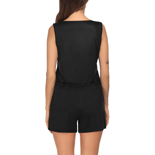 I Love Him Women's Christian Short Jumpsuit - ClaimedbyGodDesigns