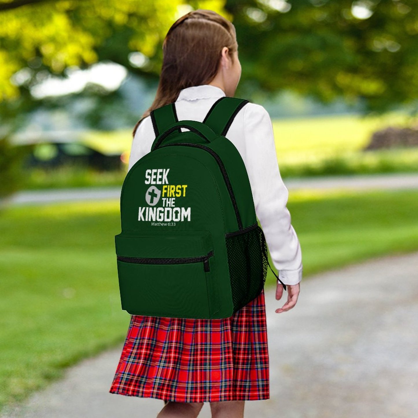 Seek First The Kingdom Christian Children's School Backpack