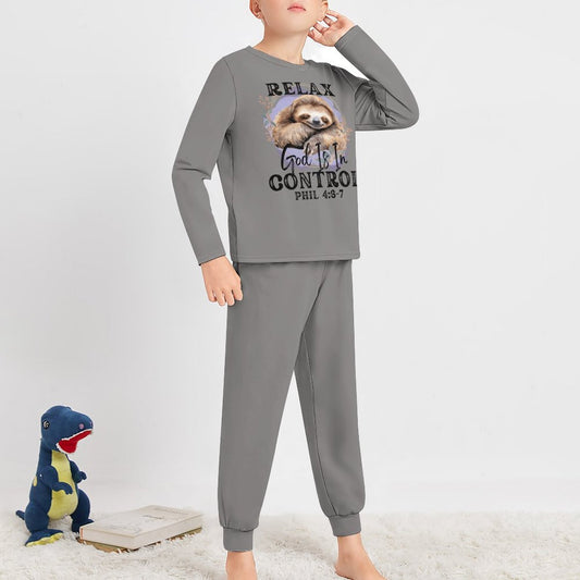 Relax He Is In Control Boy's Toddler Christian pajamas