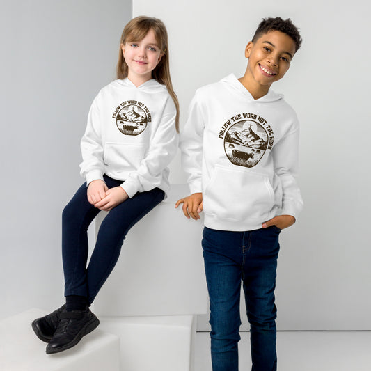 Follow The Word Not The Herd Youth Christian fleece hooded Sweatshirt