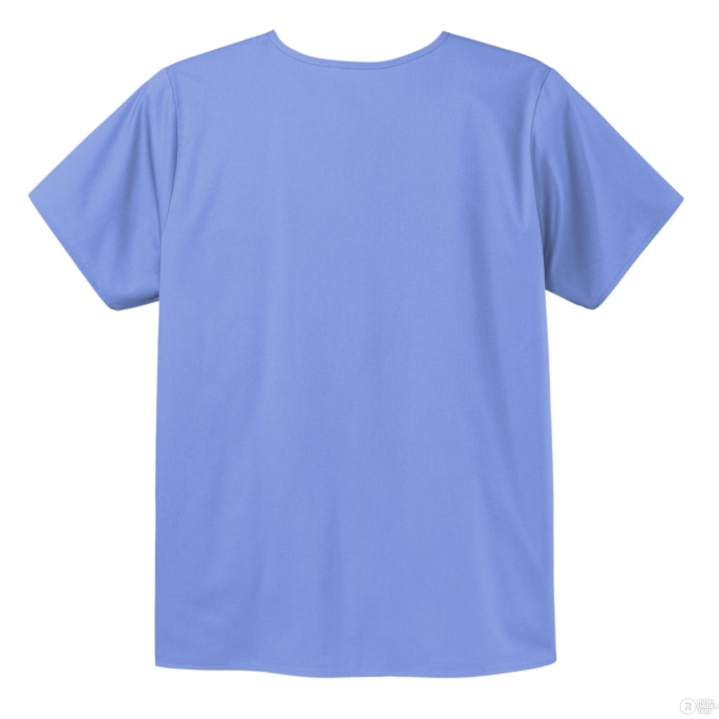Seek First The Kingdom Unisex Chest Pocket V - Neck Scrub Top – Comfortable, Durable, and Professional Workwear - ClaimedbyGodDesigns