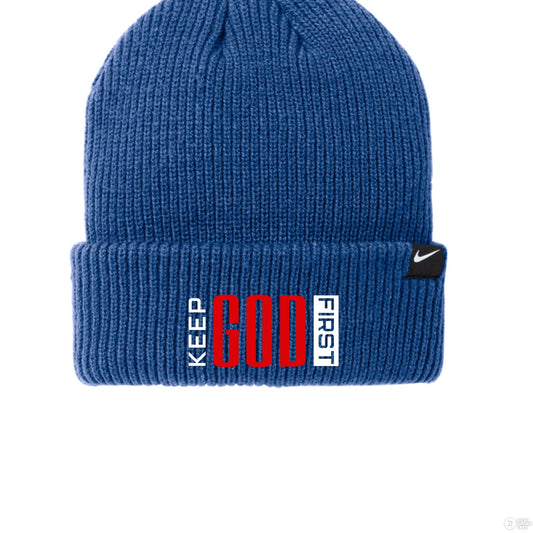 Keep Him First Adult Christian Beanie - ClaimedbyGodDesigns