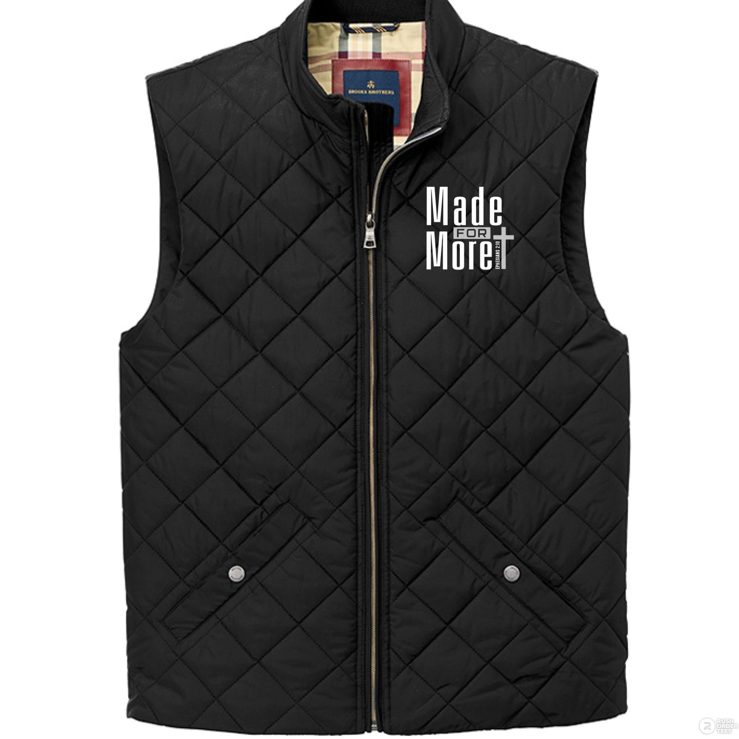 Made For More Men's Christian Quilted Vest - ClaimedbyGodDesigns