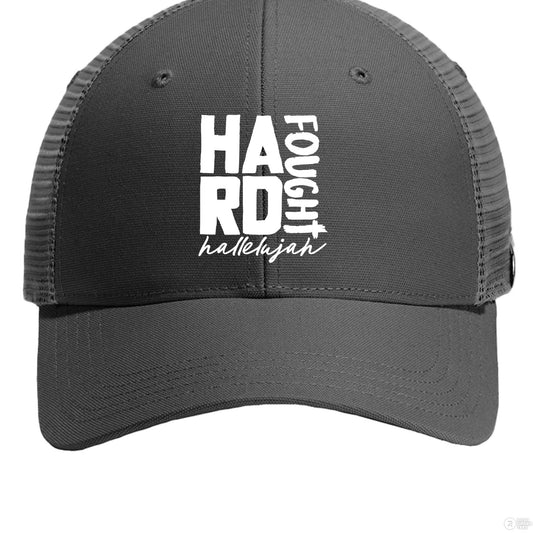 Hard Fought Hallelujah Adult Christian Hat - ClaimedbyGodDesigns