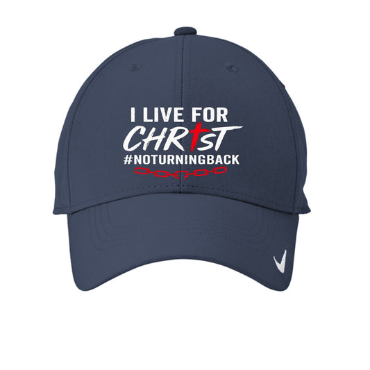 I Live For Him Adult Christian Hat - ClaimedbyGodDesigns