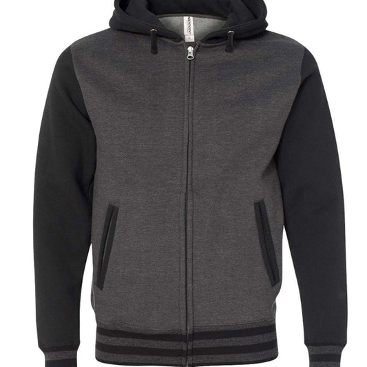 He Saved My Soul Men’s Christian Full - Zip Varsity Hooded Sweatshirt - ClaimedbyGodDesigns