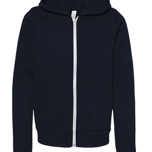 He Doesn’t Play About Me Youth Christian Full - Zip Hooded Sweatshirt - ClaimedbyGodDesigns