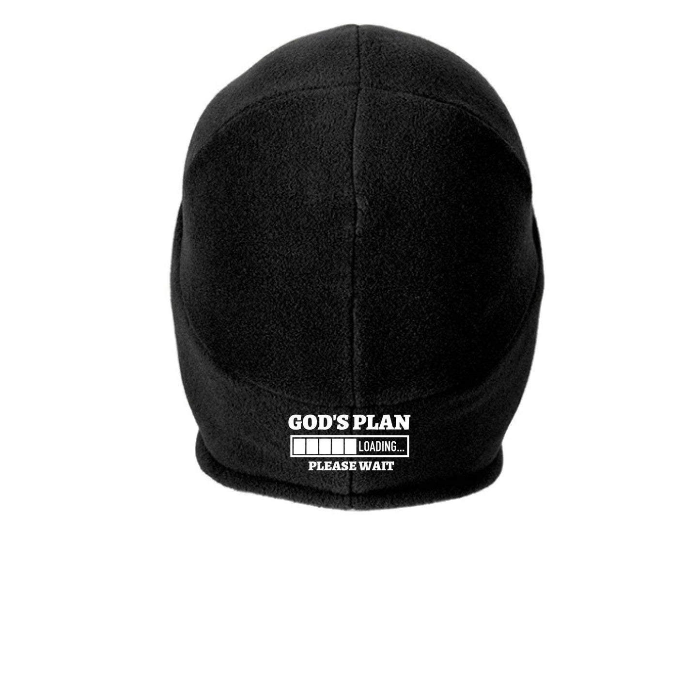 His Plan Loading Adult Christian 2 in 1 Beanie Headwear - ClaimedbyGodDesigns