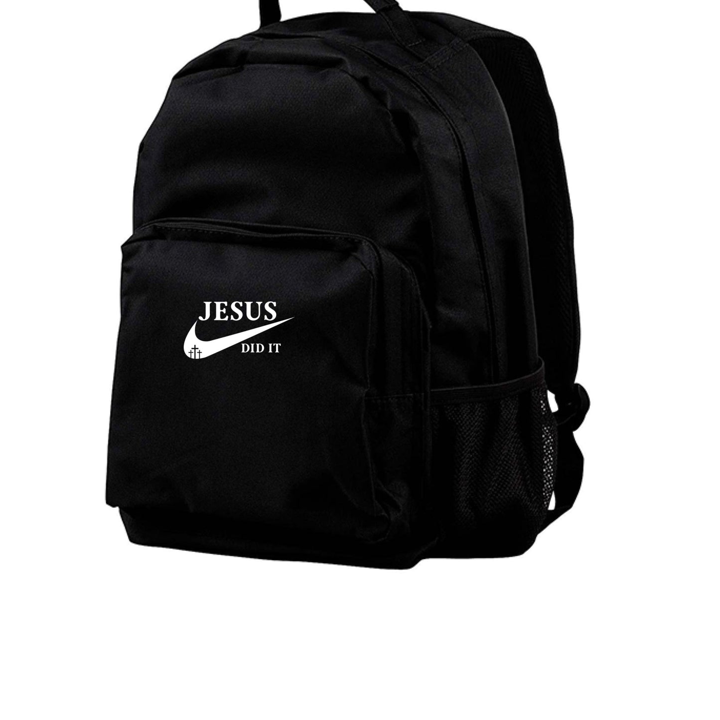 He Did It (4) Christian Backpack - ClaimedbyGodDesigns