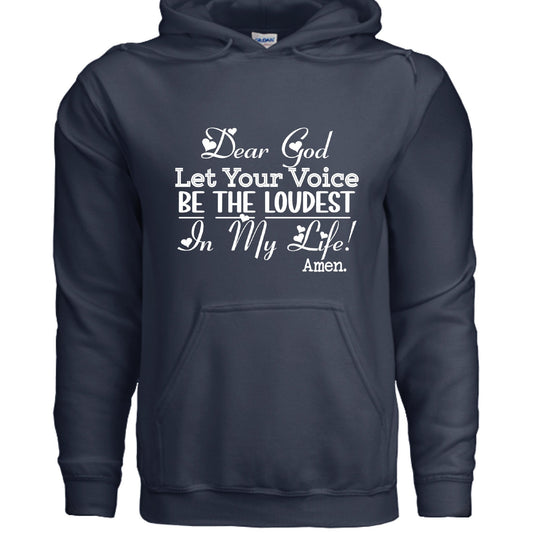 Let Your Voice Be The Loudest Women’s Christian Pullover Hooded Sweatshirt - ClaimedbyGodDesigns