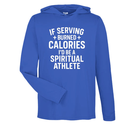If Serving Burned Calories Unisex Christian Gym Pullover Hooded Sweatshirt - ClaimedbyGodDesigns