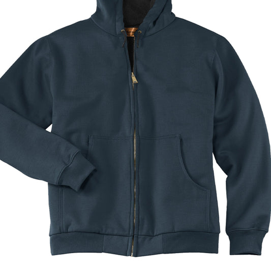 Follow Him Men's Christian Heavyweight Full - Zip Hooded Sweatshirt - ClaimedbyGodDesigns